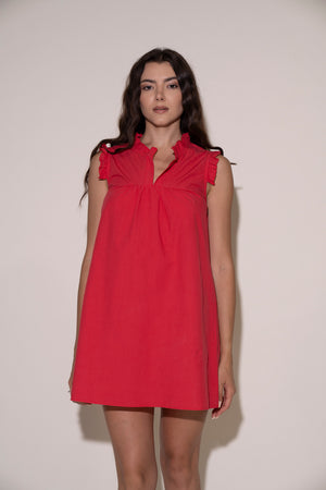 Kat Dress - Stem Red