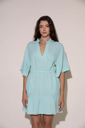 Asher Dress - Aqua