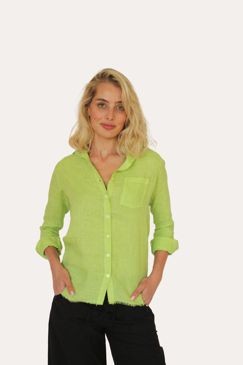 Pocket Button Down - Lime