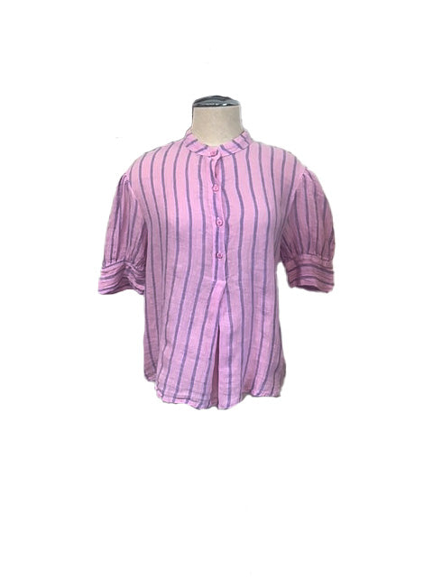 Joey Top - Pink Mist Striped