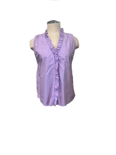 Sage Top - Lavender Cotton Parachute