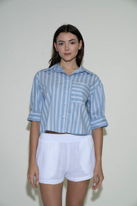 Aura Top - Bluey Stripe