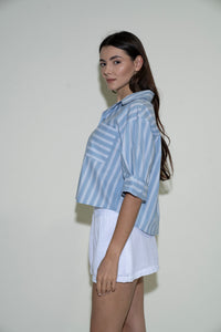 Aura Top - Bluey Stripe