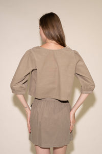 Poppy Top - Olive