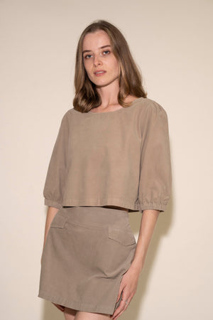 Poppy Top - Olive