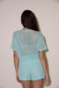 Talia Top - Aqua