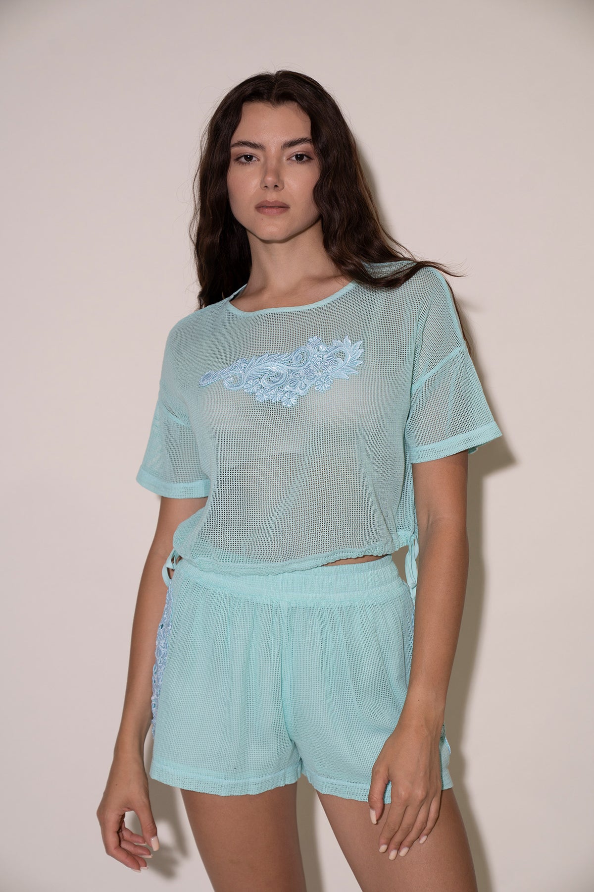 Talia Top - Aqua