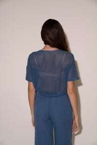 Talia Top - Dusty Blue