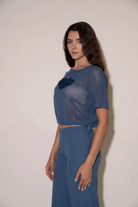 Talia Top - Dusty Blue