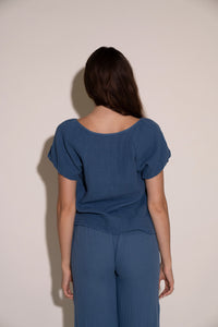 Rhonda Top - Dusty Blue