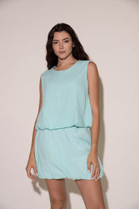 Bubble Top - Aqua