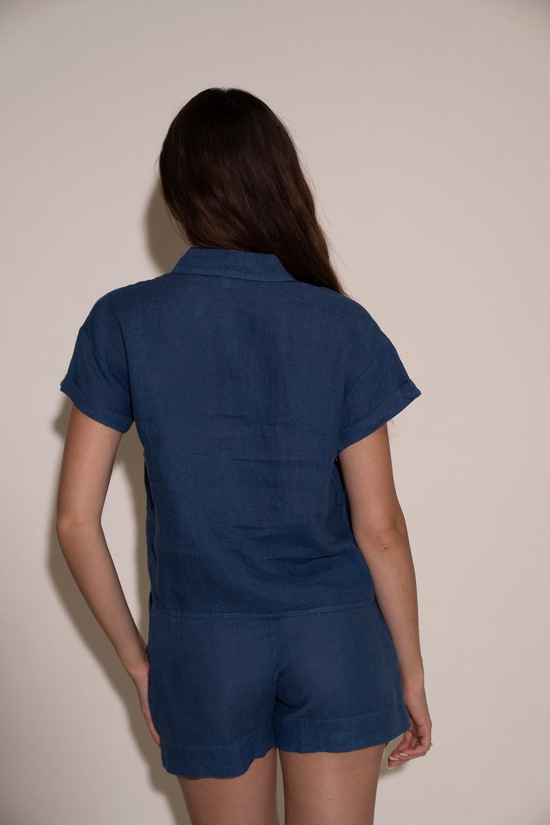 Saylor Top - Dusty Blue