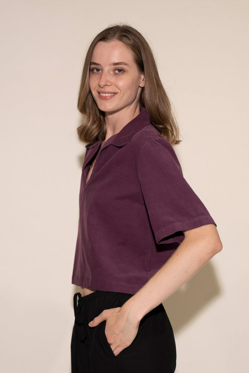 Ally Top - Plum