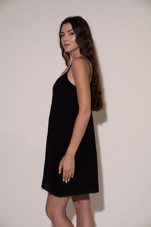 Cami Tie Back Dress - Black Black / SM / 2068xCSOL SU25 Cami Tie Back Dress - Black Black / SM / 2068xCSOL SU25