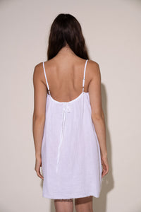 Cami Tie Back Dress - White