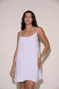 Cami Tie Back Dress - White