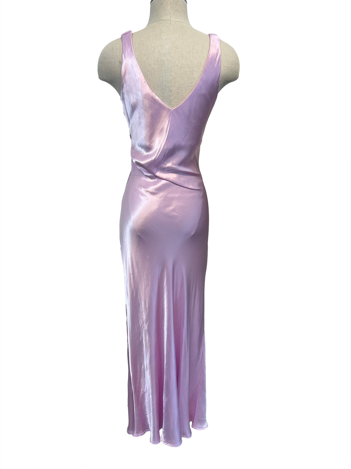 Bias Dress - Pink Mist