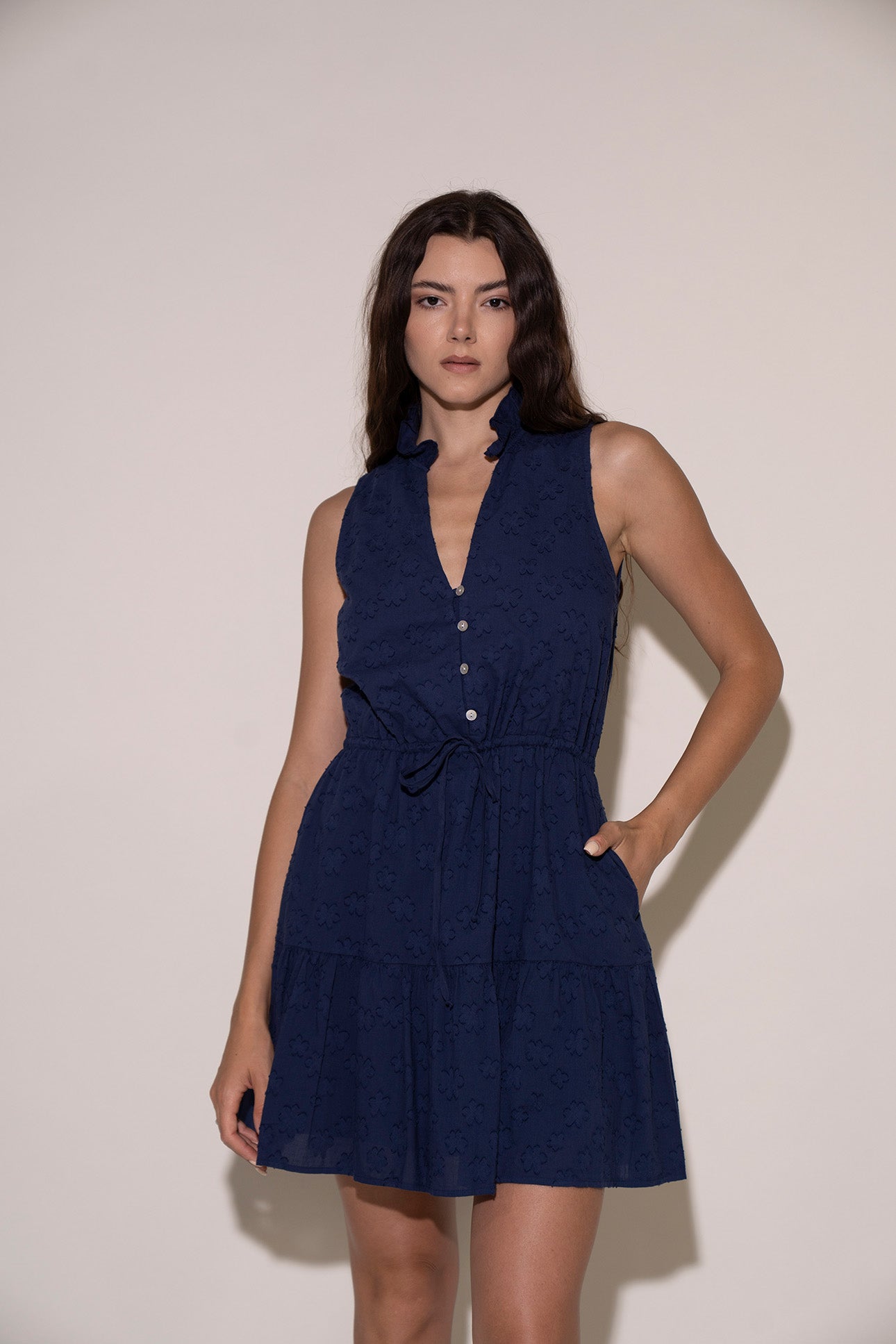 Irene Dress - Navy Navy / XS / 2384xPOPF SU25 Irene Dress - Navy Navy / XS / 2384xPOPF SU25
