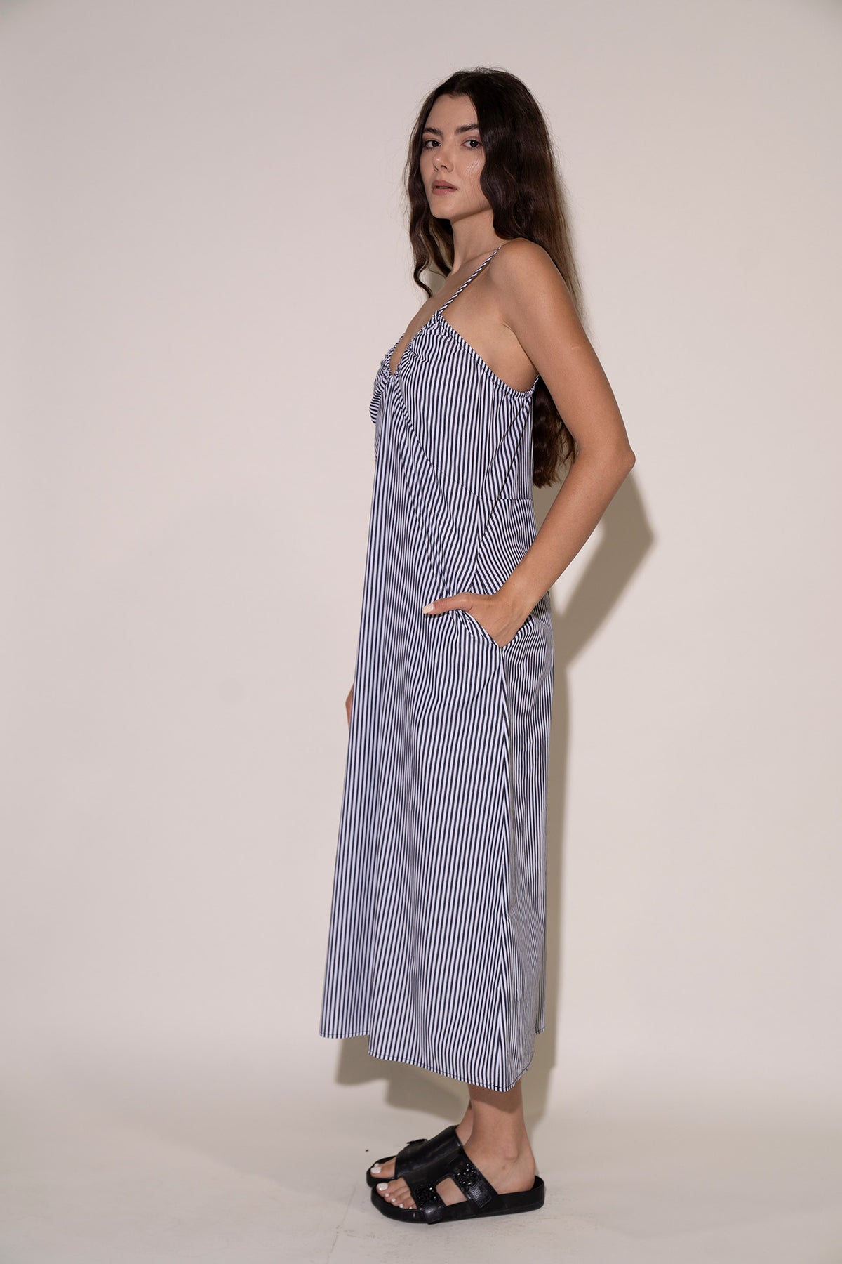 Hana Dress - Black/White