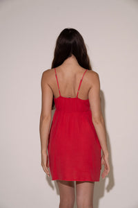 Joni Dress - Stem Red