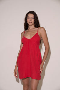 Joni Dress - Stem Red