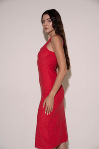 Lynn Dress - Stem Red