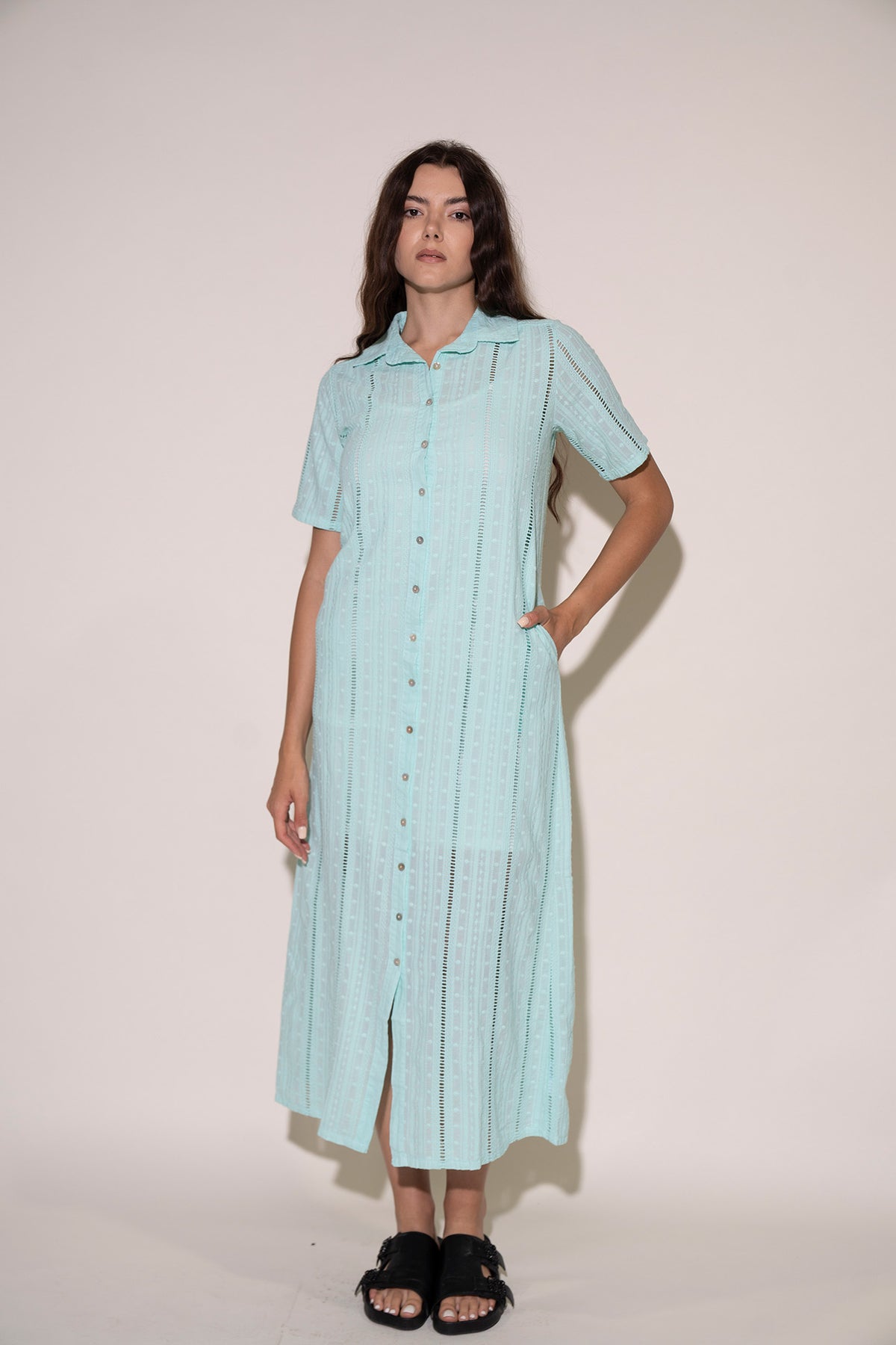 Marianne Dress - Aqua