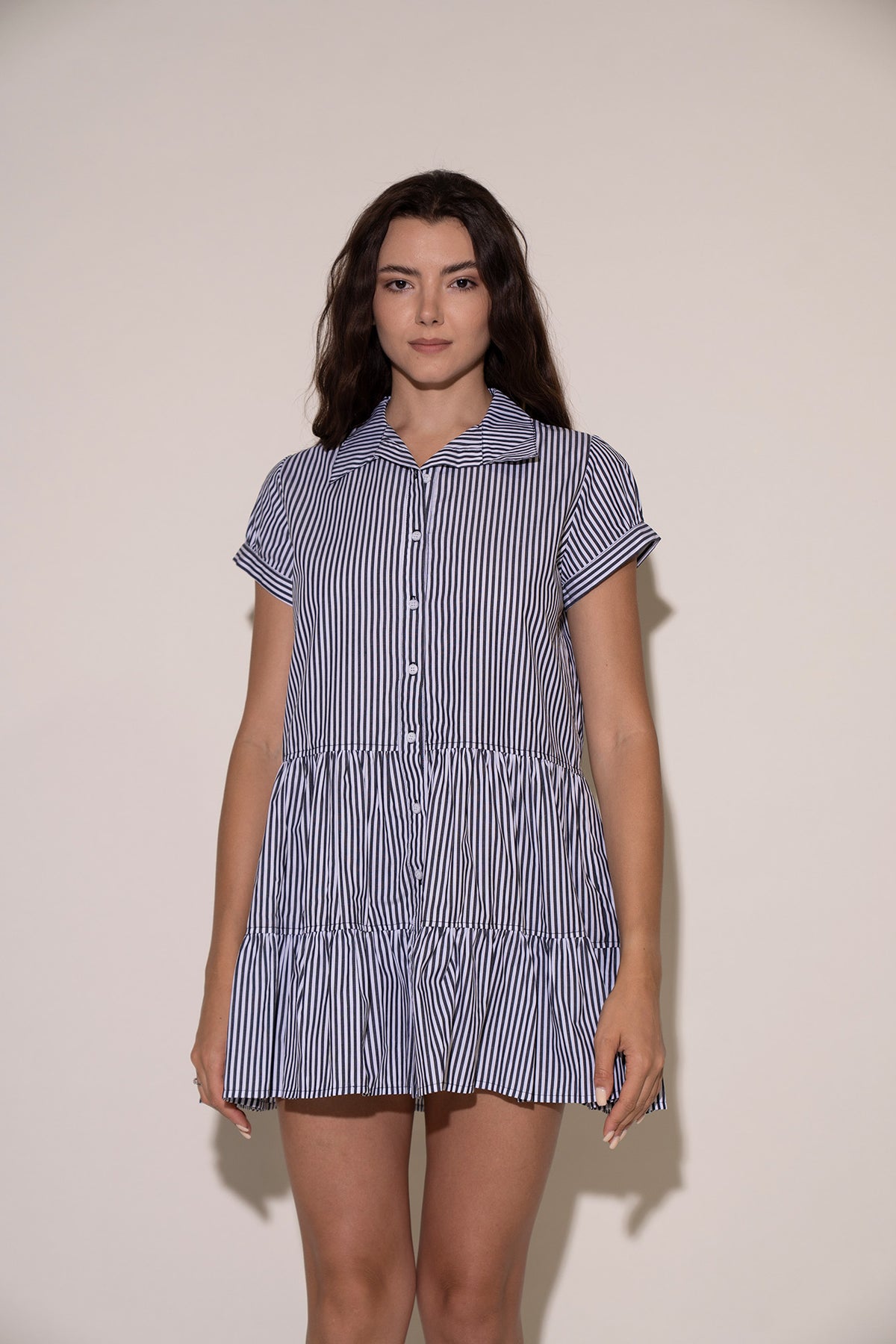 Brie Dress - Black/White