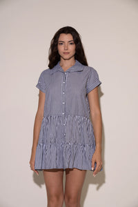 Brie Dress - Black/White