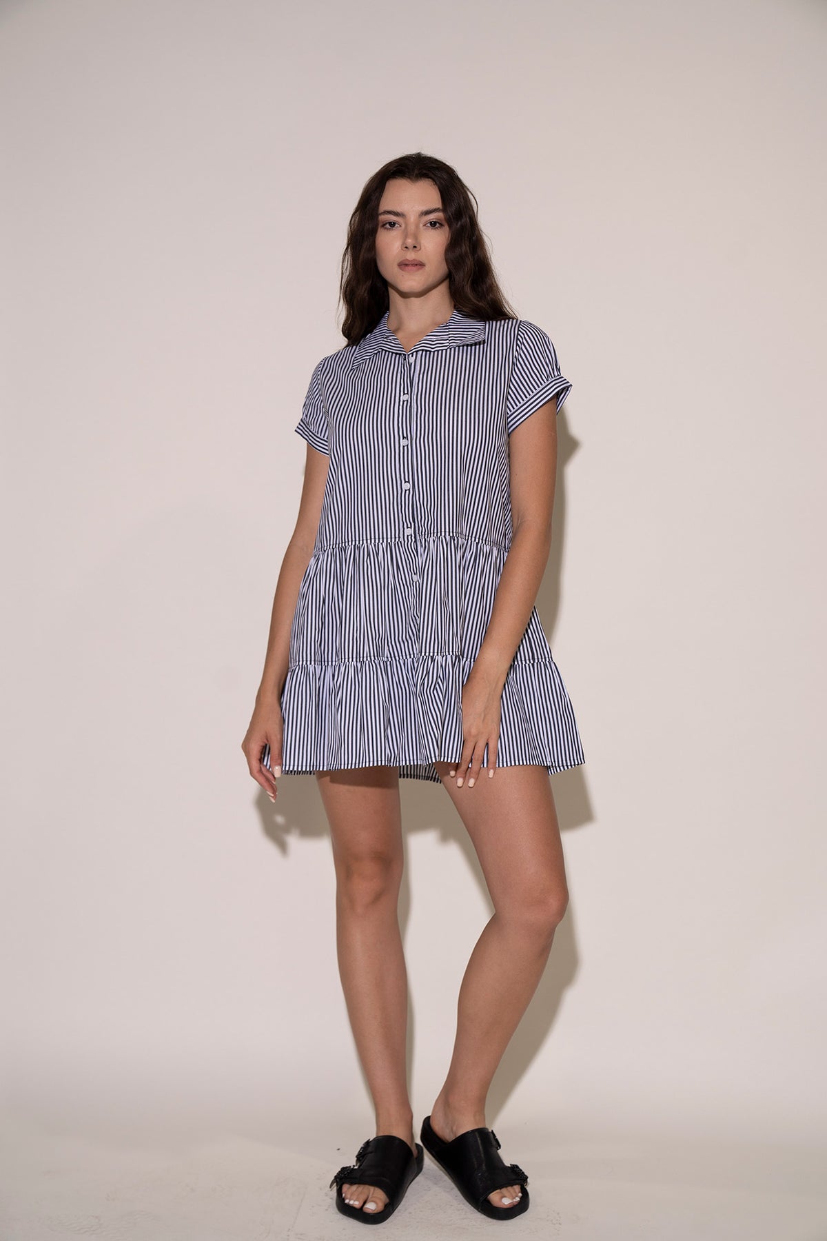 Brie Dress - Black/White