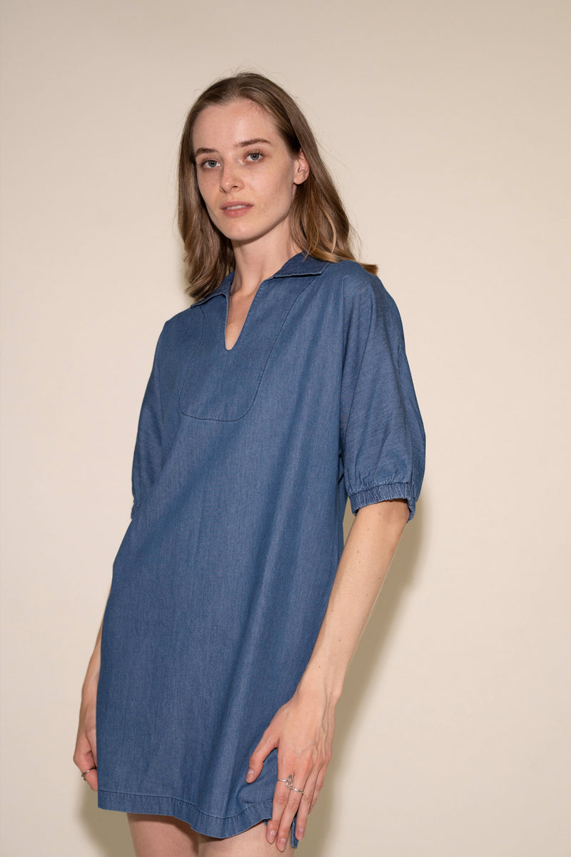Grace Dress - Light Denim