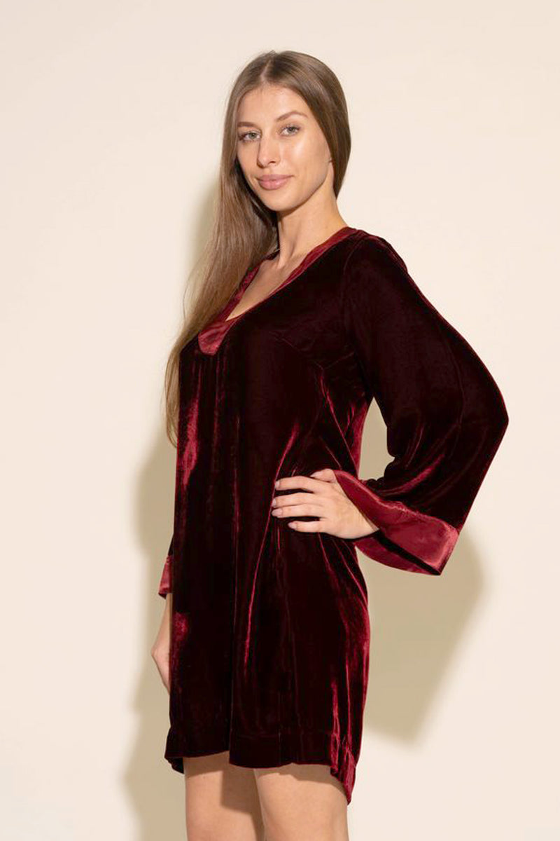 Uma Dress - Burgundy