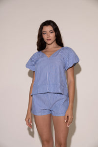 Willow Shorts - Navy/White