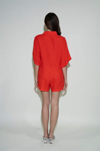Maia Playsuit - Scarlet