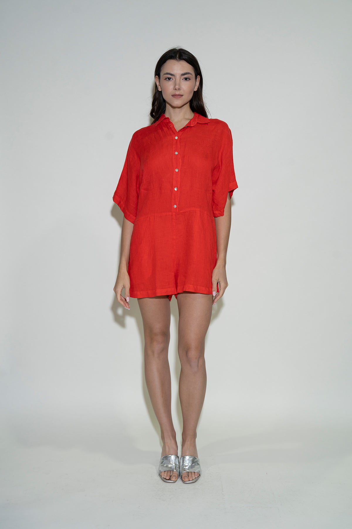 Maia Playsuit - Scarlet