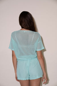 Fallon Shorts - Aqua