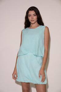Bubble Skirt - Aqua
