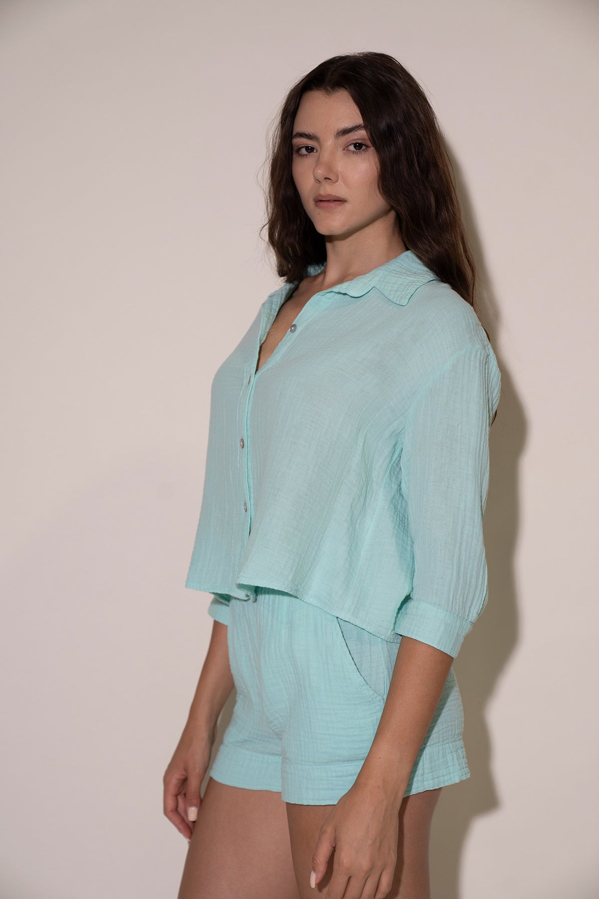 Rosie Shorts - Aqua