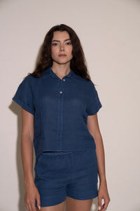 Rosie Shorts - Dusty Blue