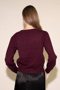 Brooklyn Cardigan - Plum