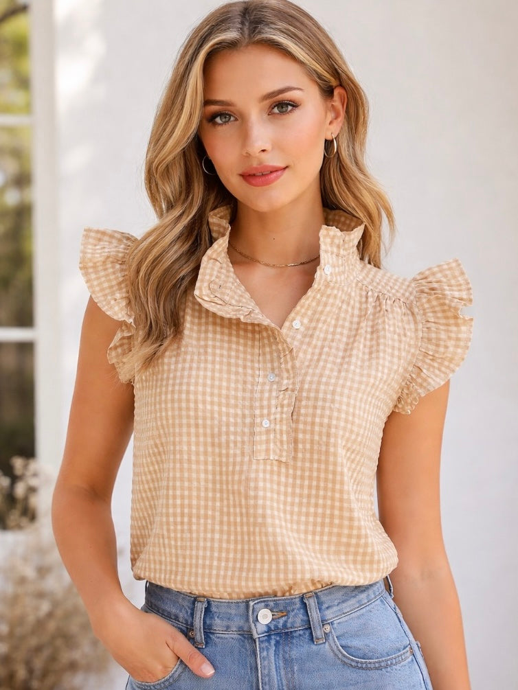 Jodie Top - Tan/White - STARKx