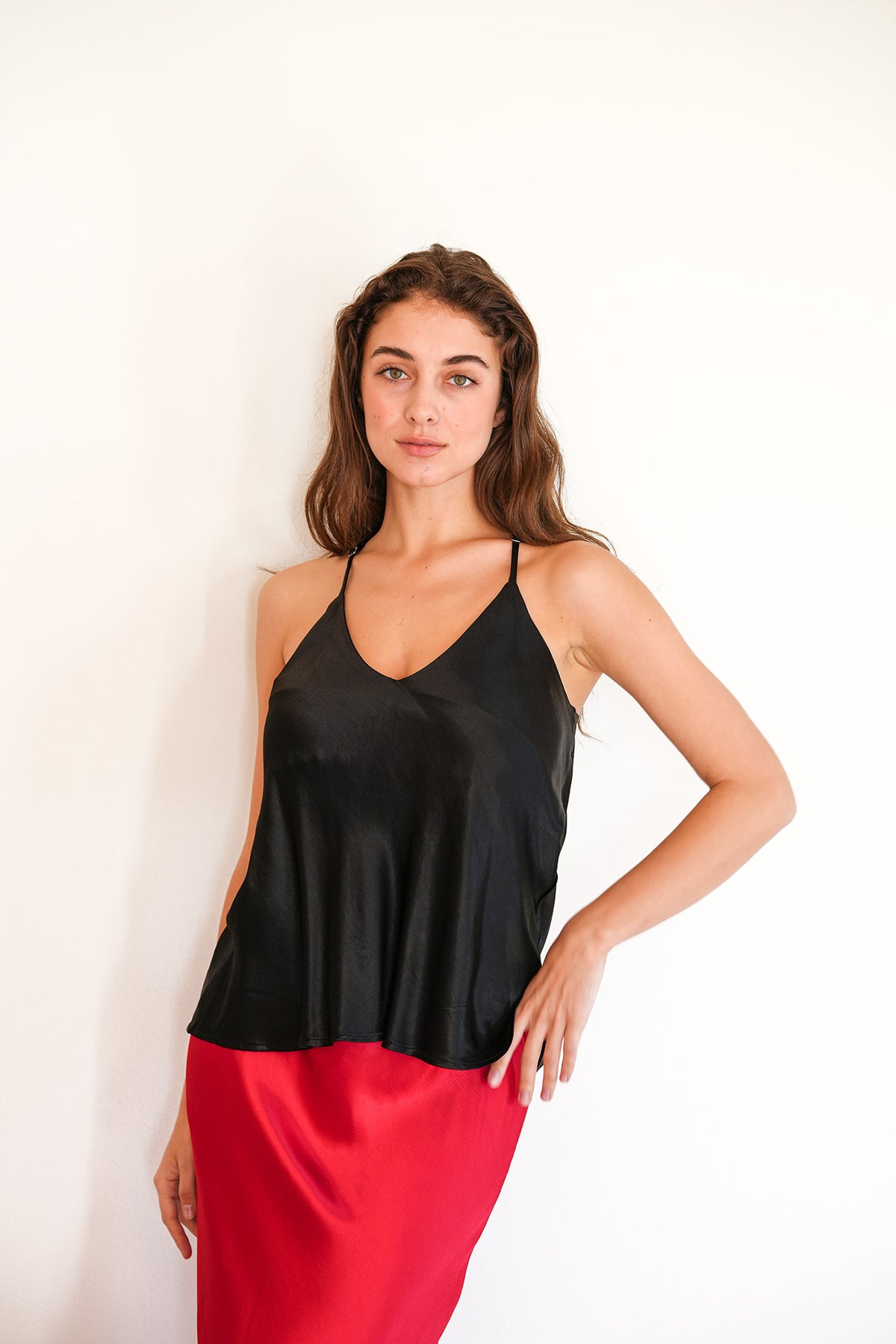 Silky Slip Top - Black - STARKx