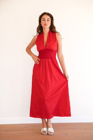 Violet Dress - Ribbon Red