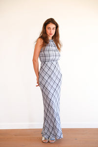 Celeste Dress - Celestial Blue Plaid