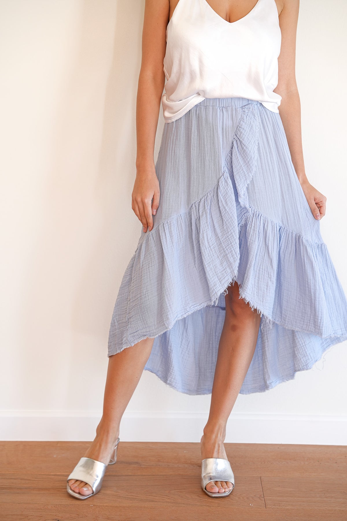 Ruffle Skirt - Celestial Blue