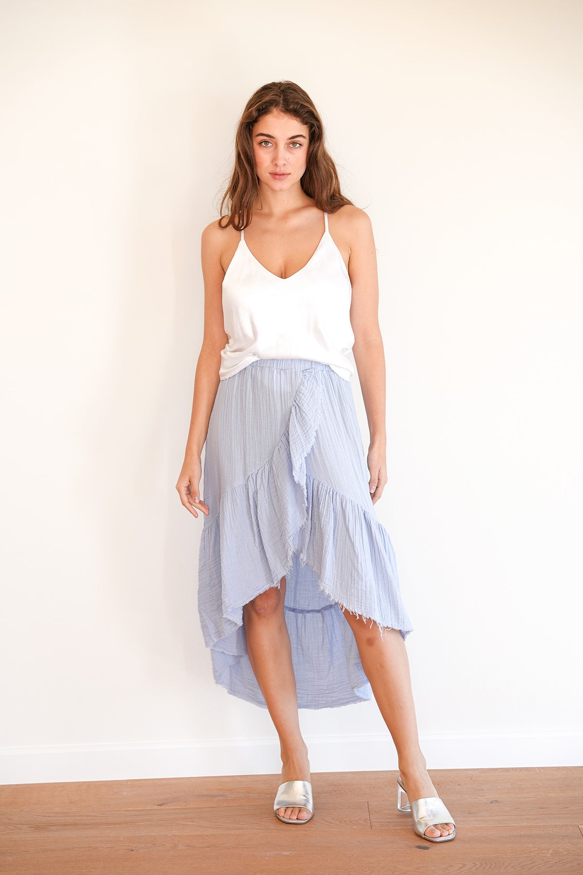 Ruffle Skirt - Celestial Blue