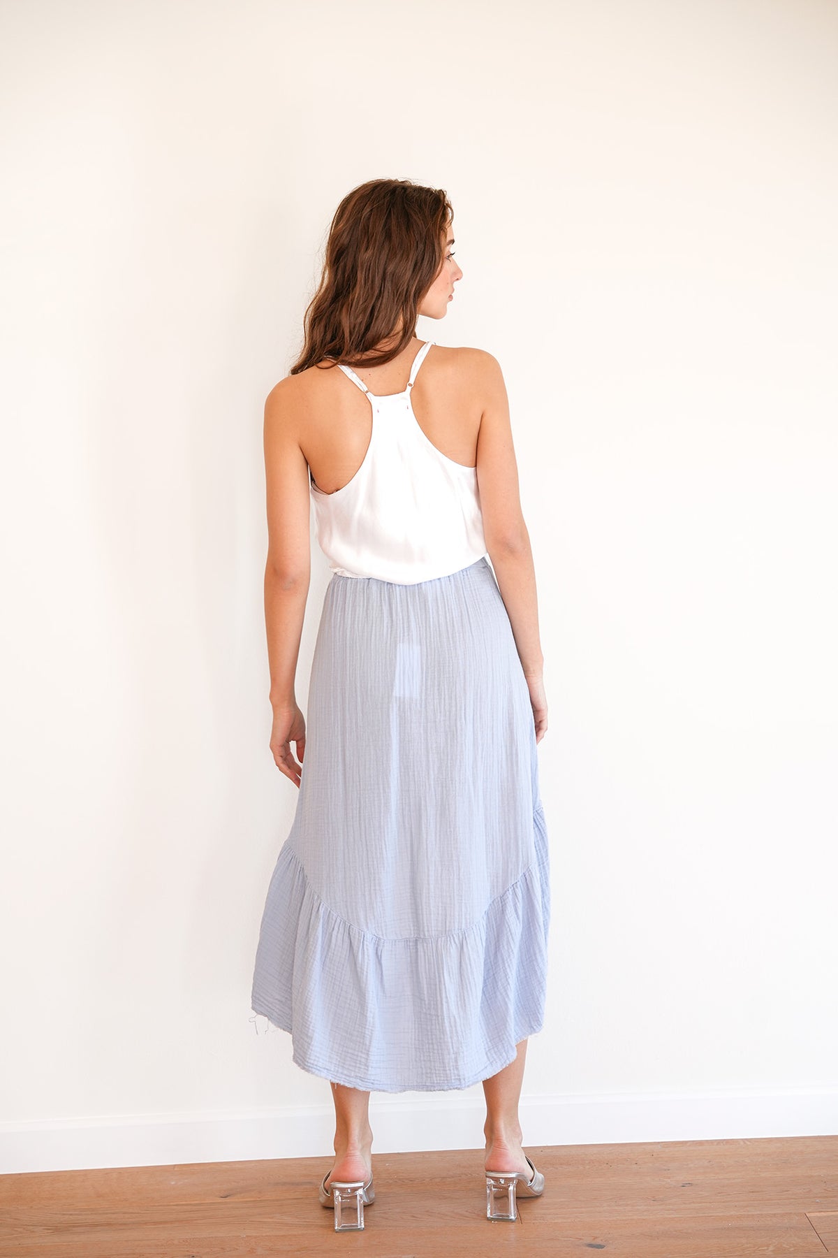 Ruffle Skirt - Celestial Blue