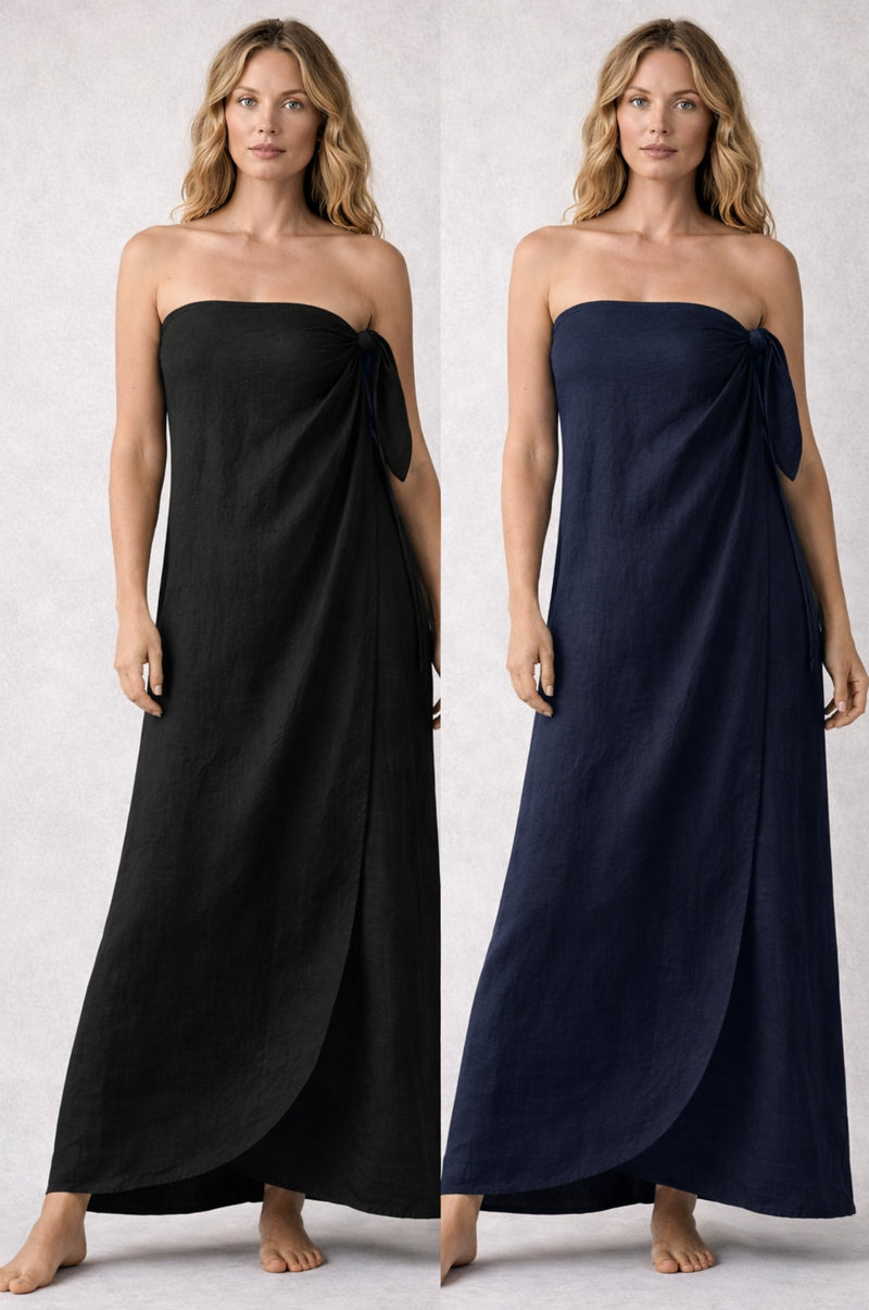 ridley linen dresses Ridley Italian Linen Everly Dress
