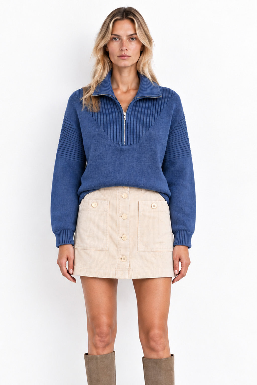 Ziva Sweater - China Blue - STARKx