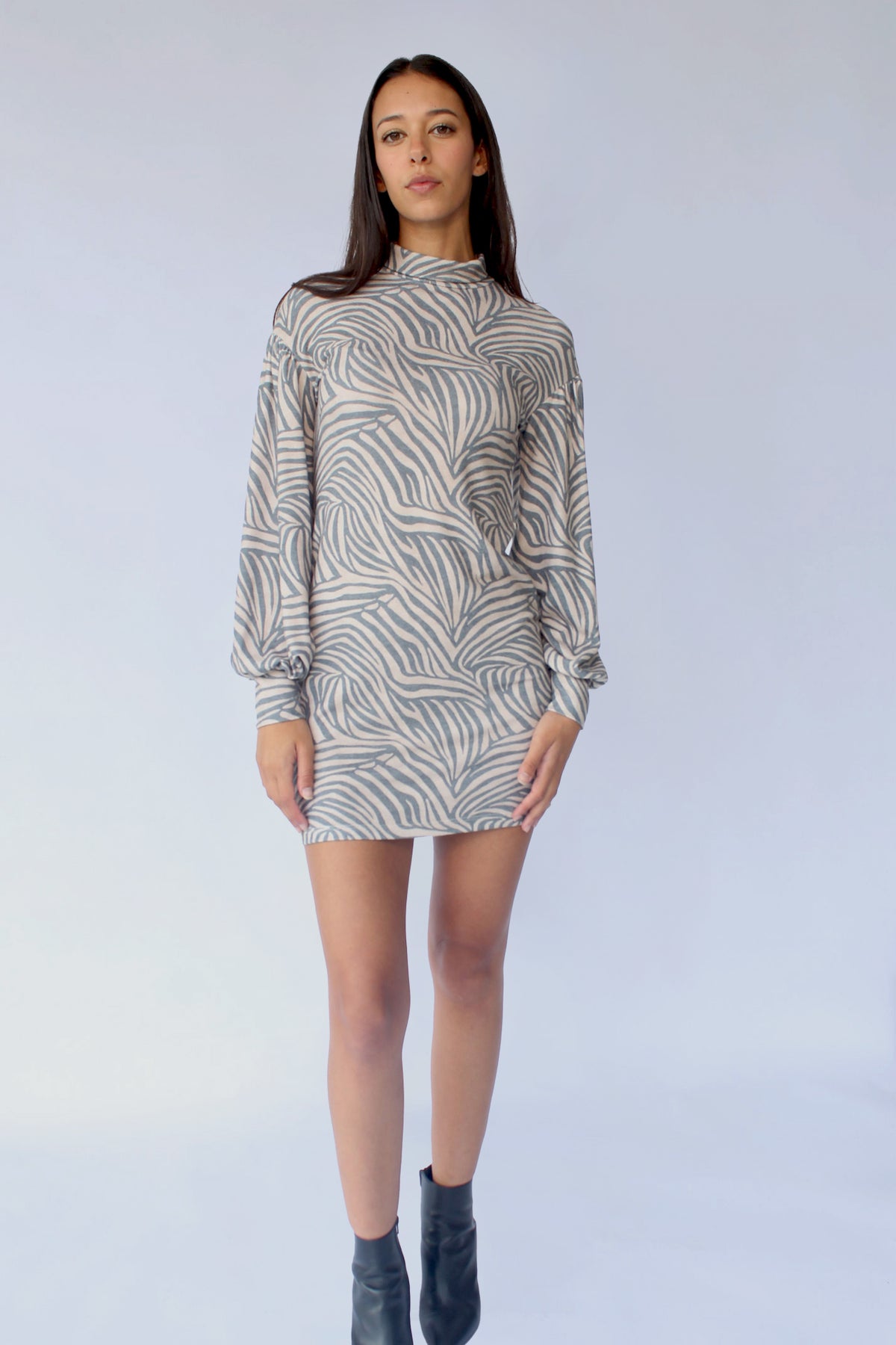 STARKx Fall 2023 Gianna Dress Animal Print Front